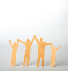 Paper cut of Family